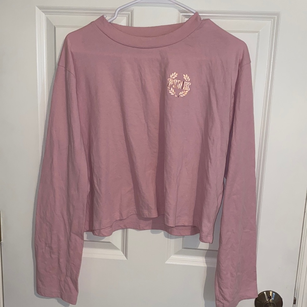 PINK Victoria’s Secret Longsleeve Cropped Tee